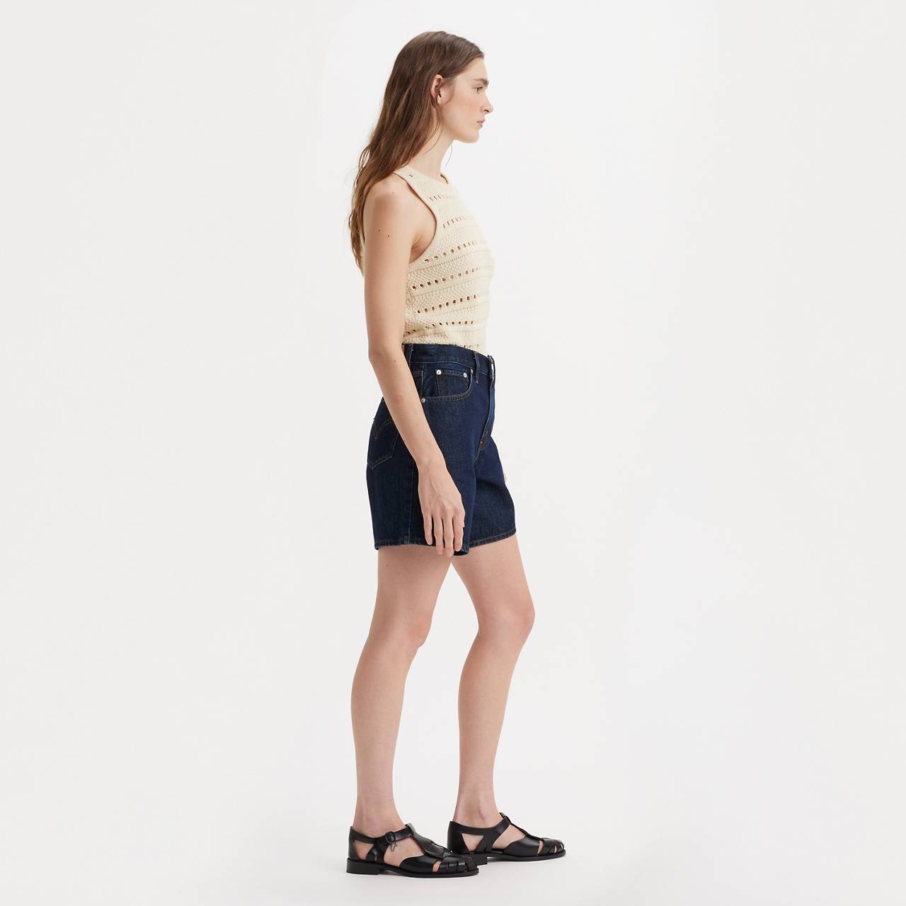 HIGH RISE BAGGY WOMEN'S SHORTS - 6