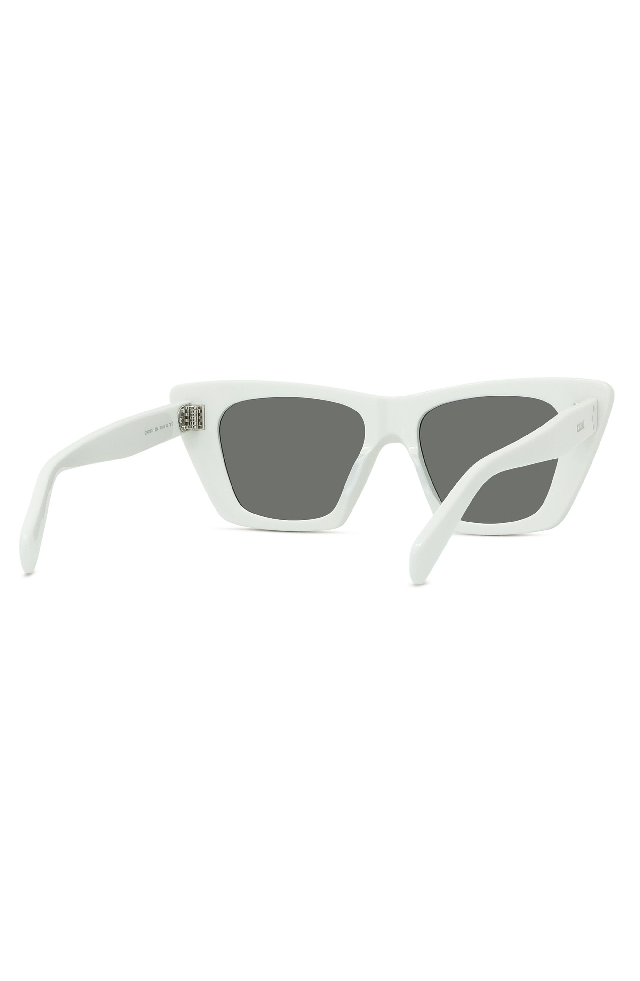 CELINE 51mm Cat Eye Sunglasses in Ivory /Smoke at Nordstrom - 3