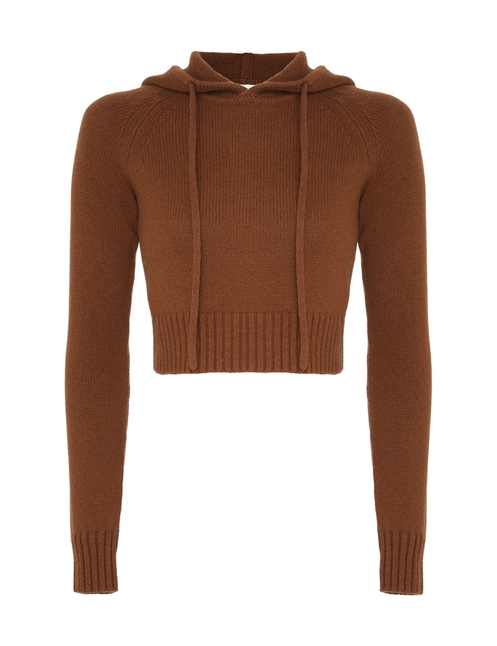 NATURA CROPPED HOODED SWEATER - 1