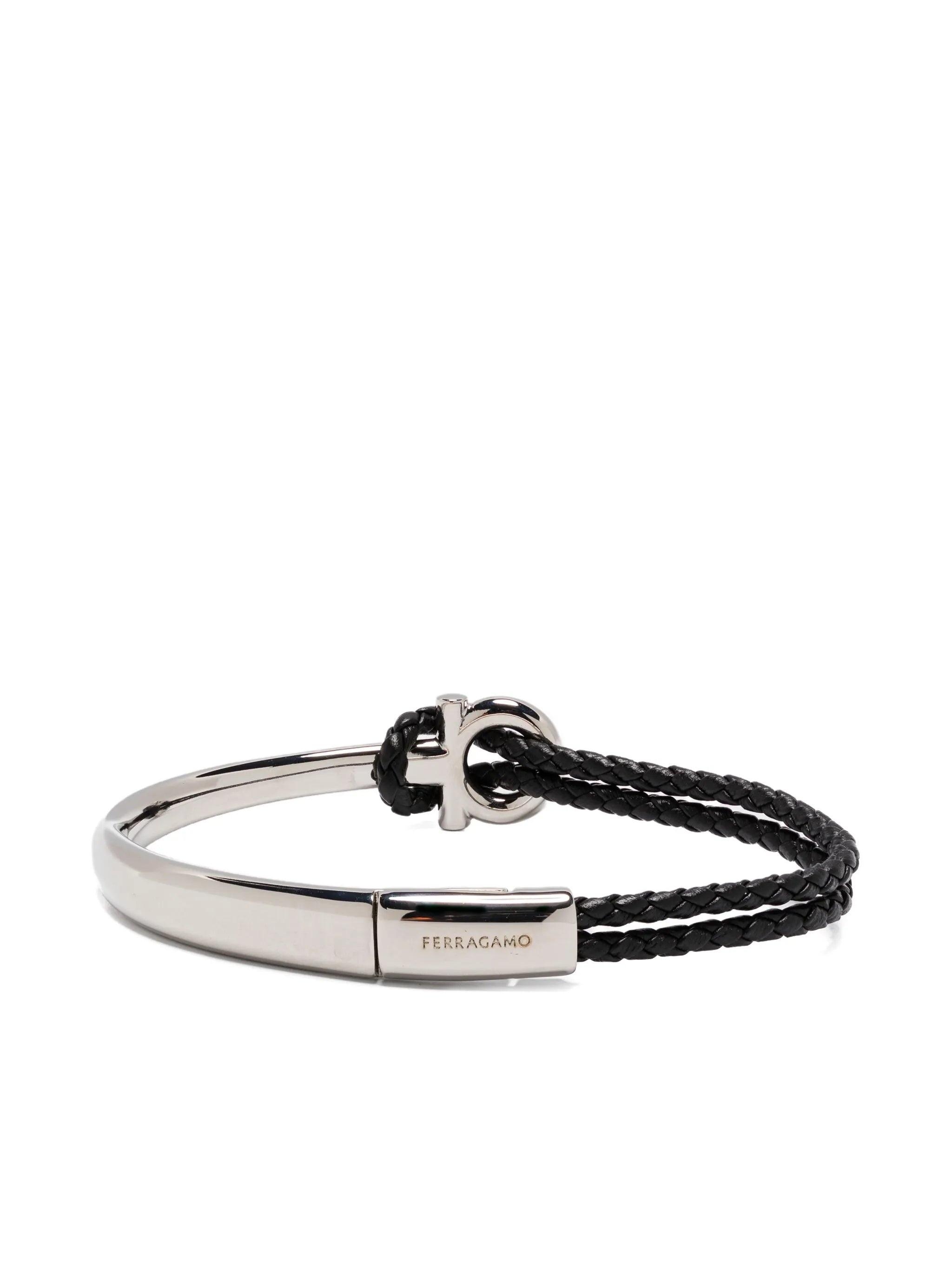 Ferragamo Braided-leather Bracelet - 1