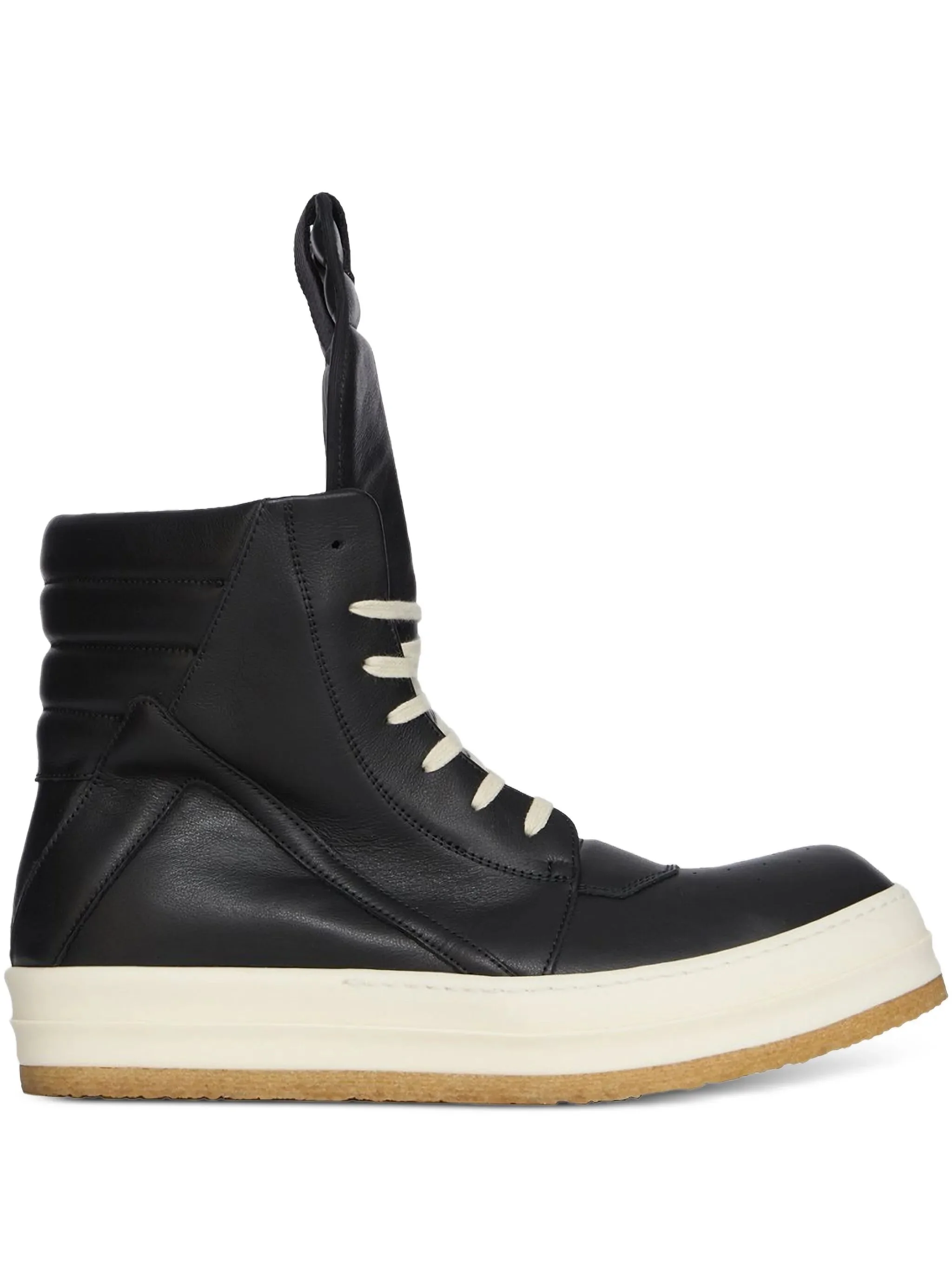 Rick Owens Geobasket Padded Leather High-top Sneakers - 1