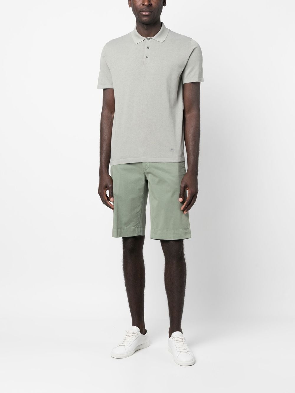 short-sleeve cotton polo shirt - 2