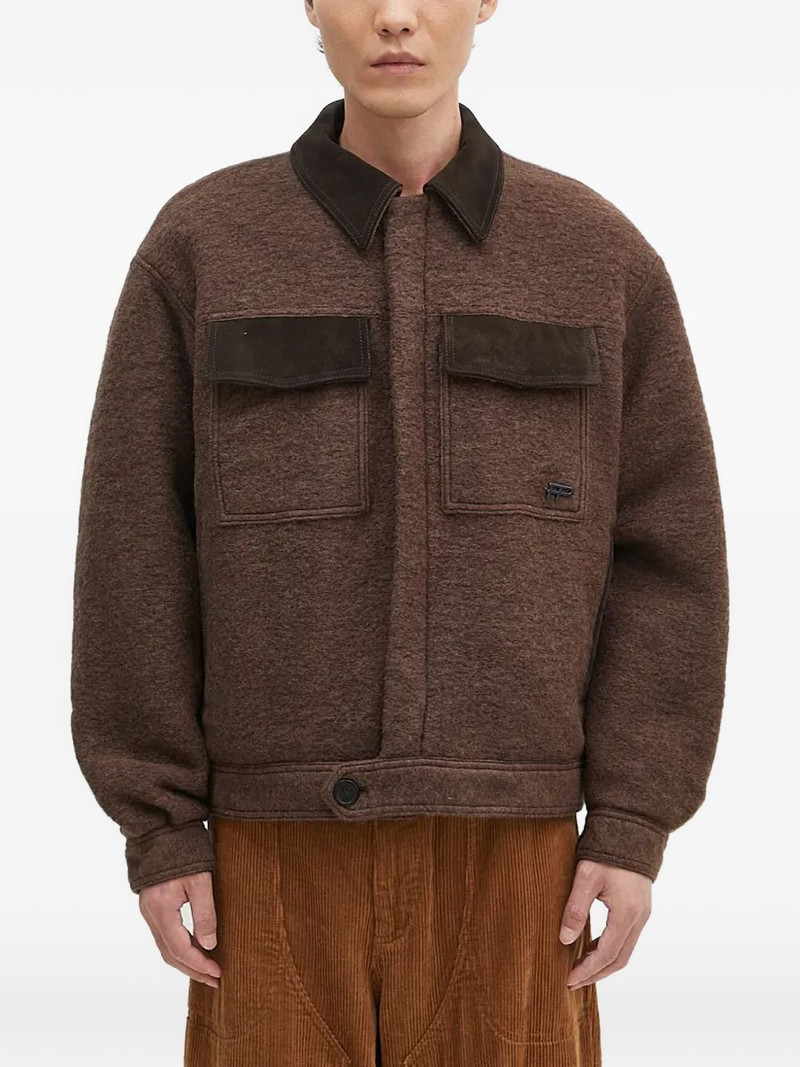 flap-pocket collared jacket 1