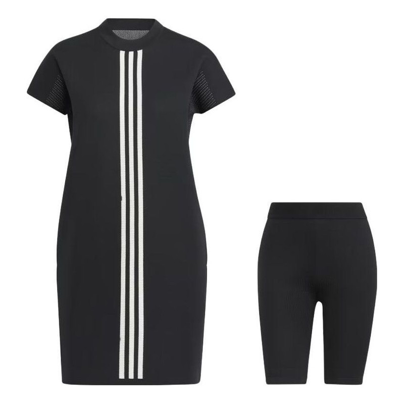 (WMNS) adidas Statement Primeknit Dress 'Black White' HB3572 1