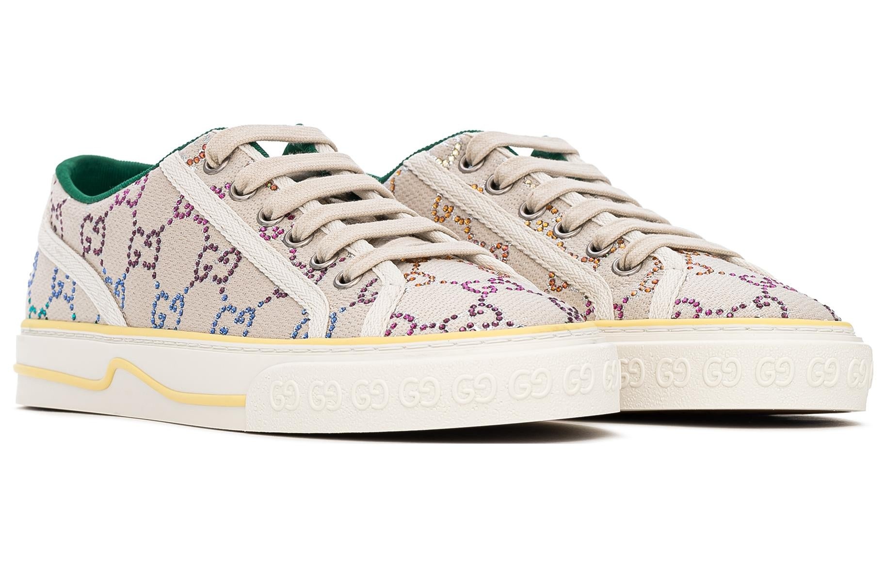 (WMNS) Gucci Tennis 1977 Low-Top Sneaker with crystals 'Off White' 732211-FABH3-9179 - 3