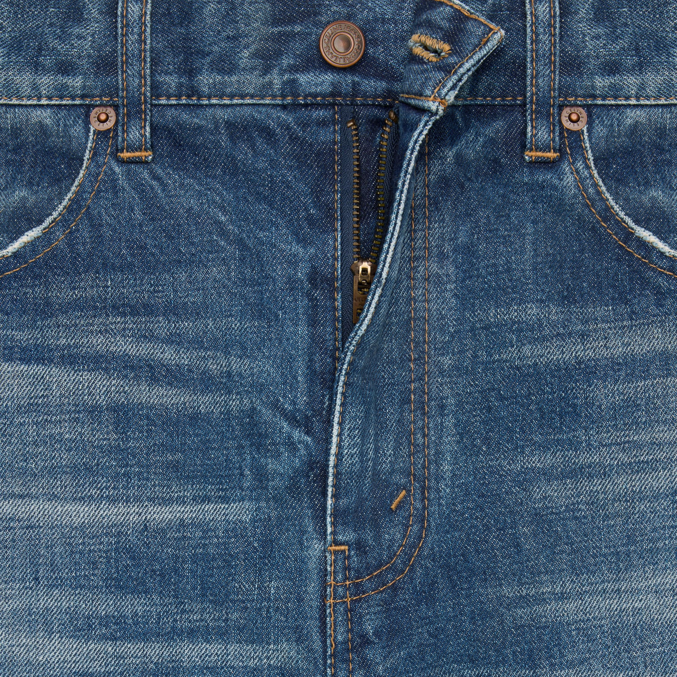 flared surf jeans in dark union wash denim - 4