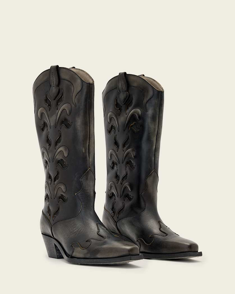 DOLLY WESTERN LEATHER BOOTS 4
