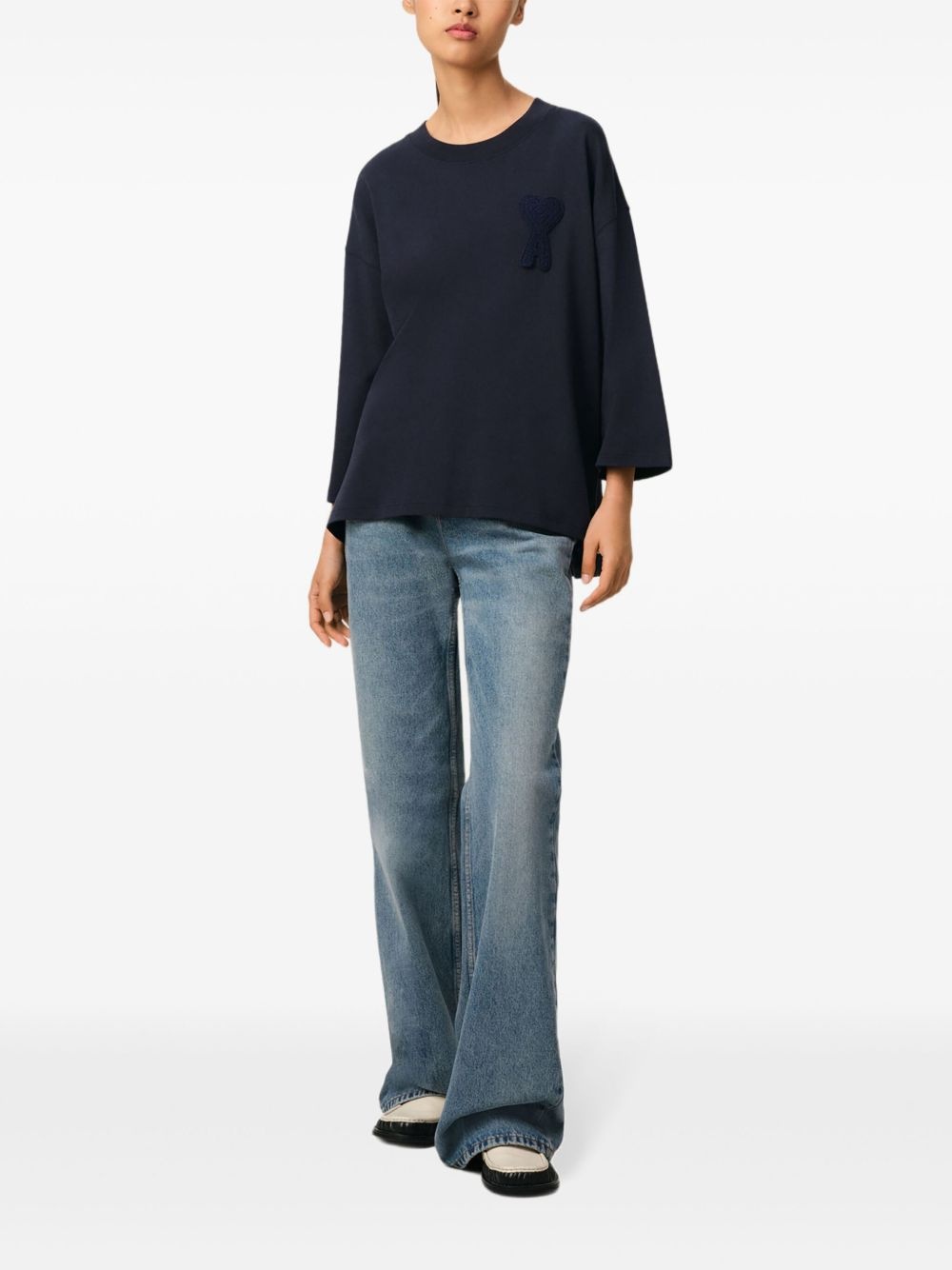 Ami De Coeur-patch T-shirt - 2