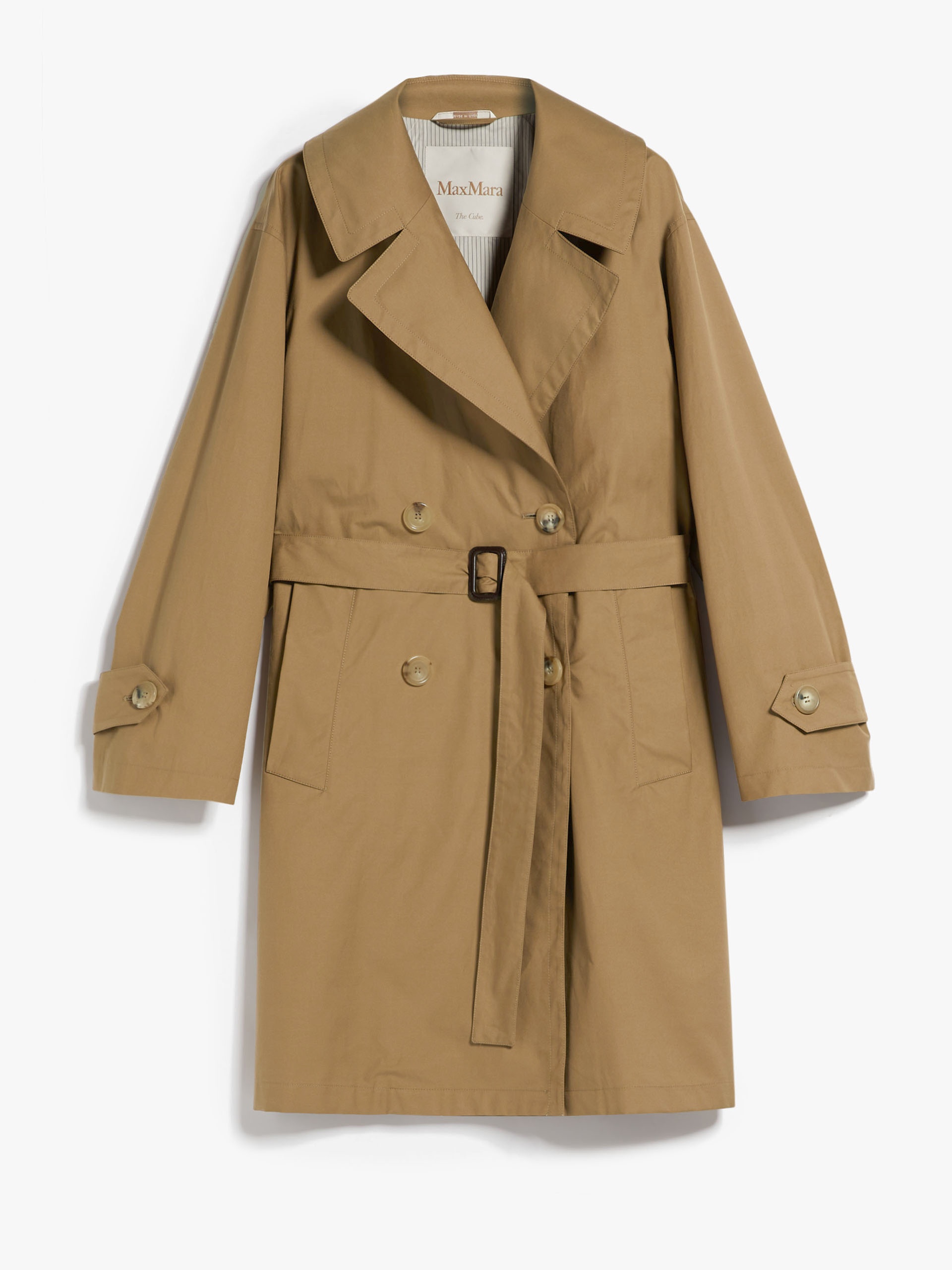 VTRENCH Oversized trench coat in water-resistant cotton twill - 1