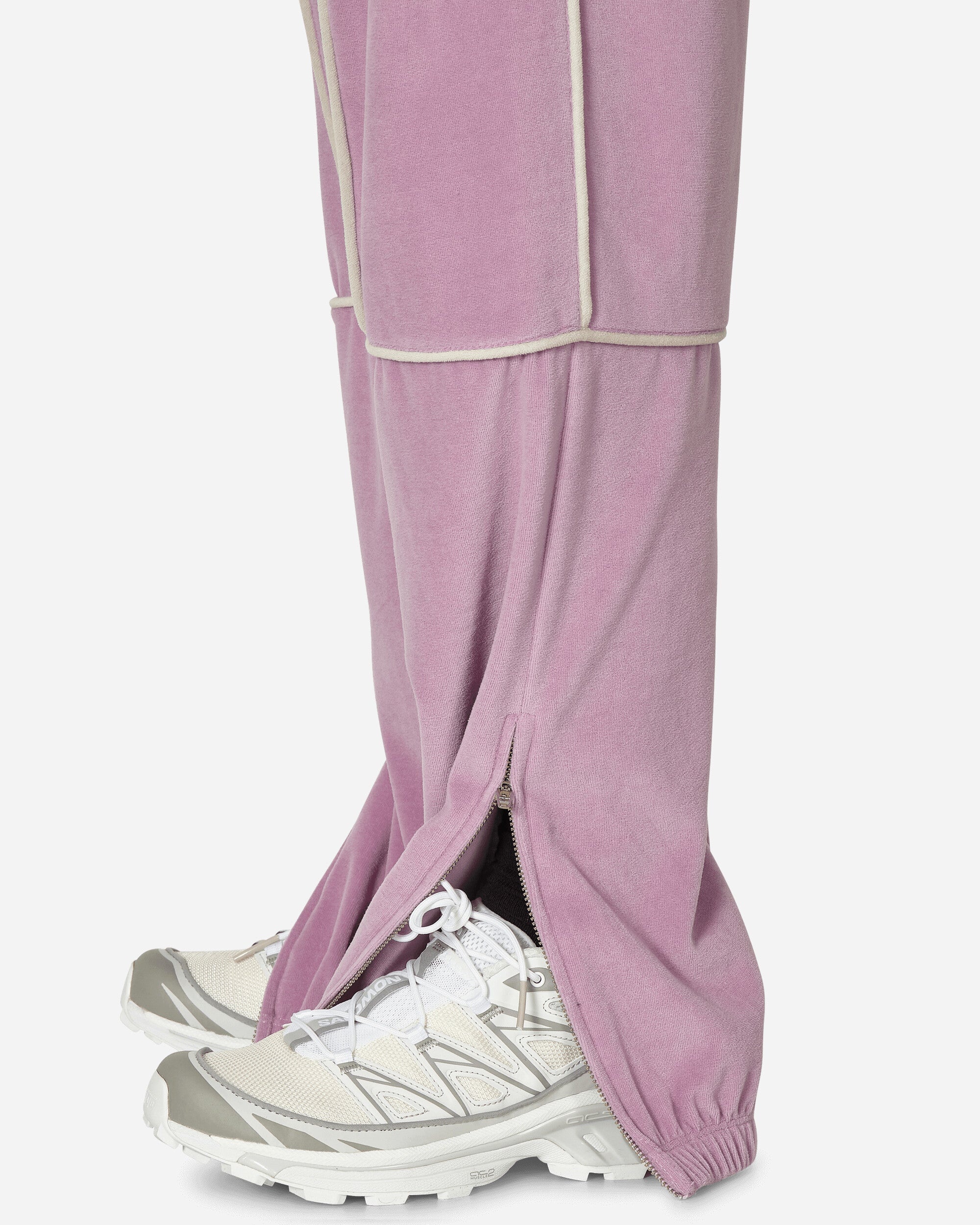 Velour Track Pants Lavender - 5