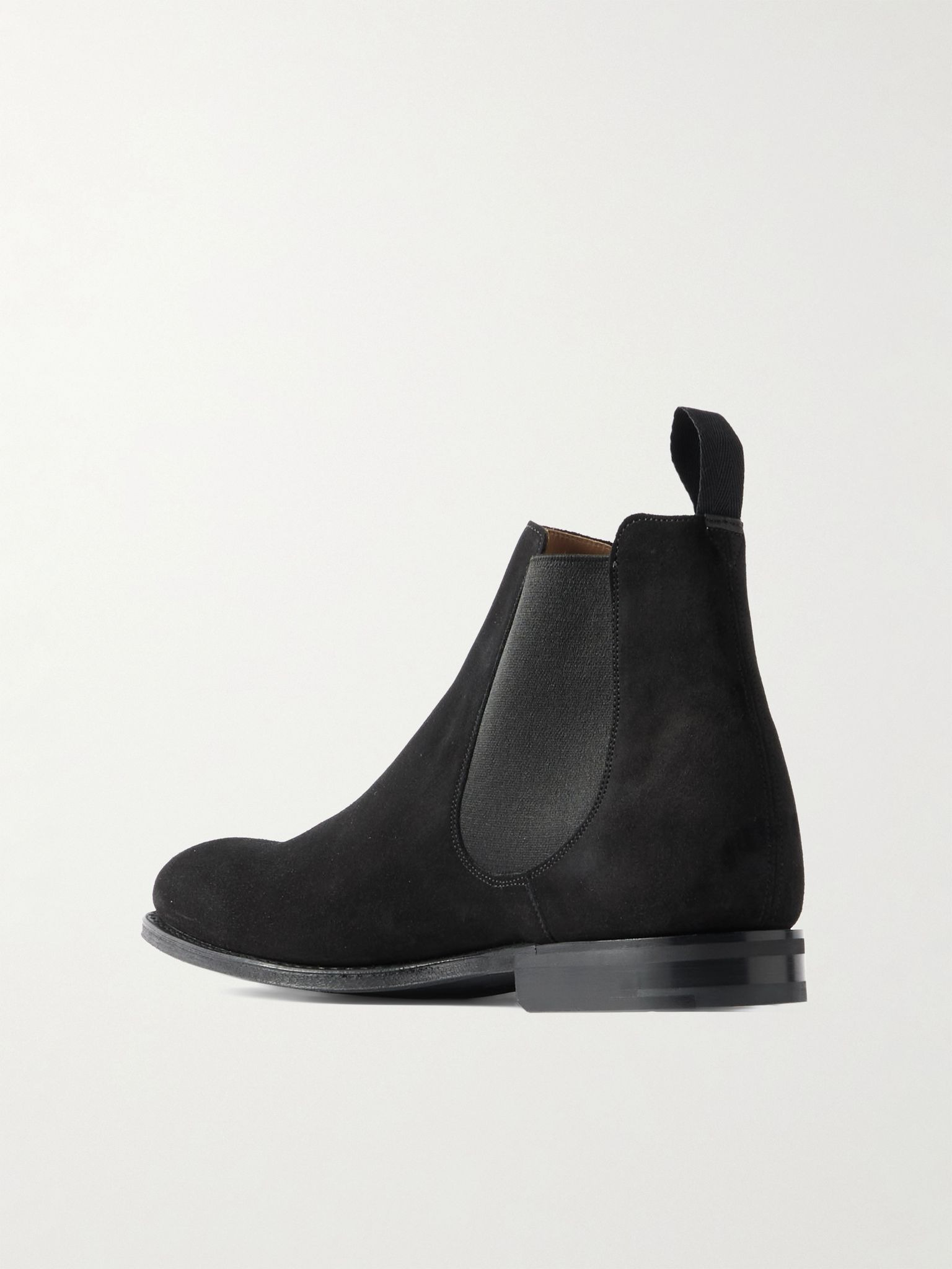 Amberley Suede Chelsea Boots Black - 4