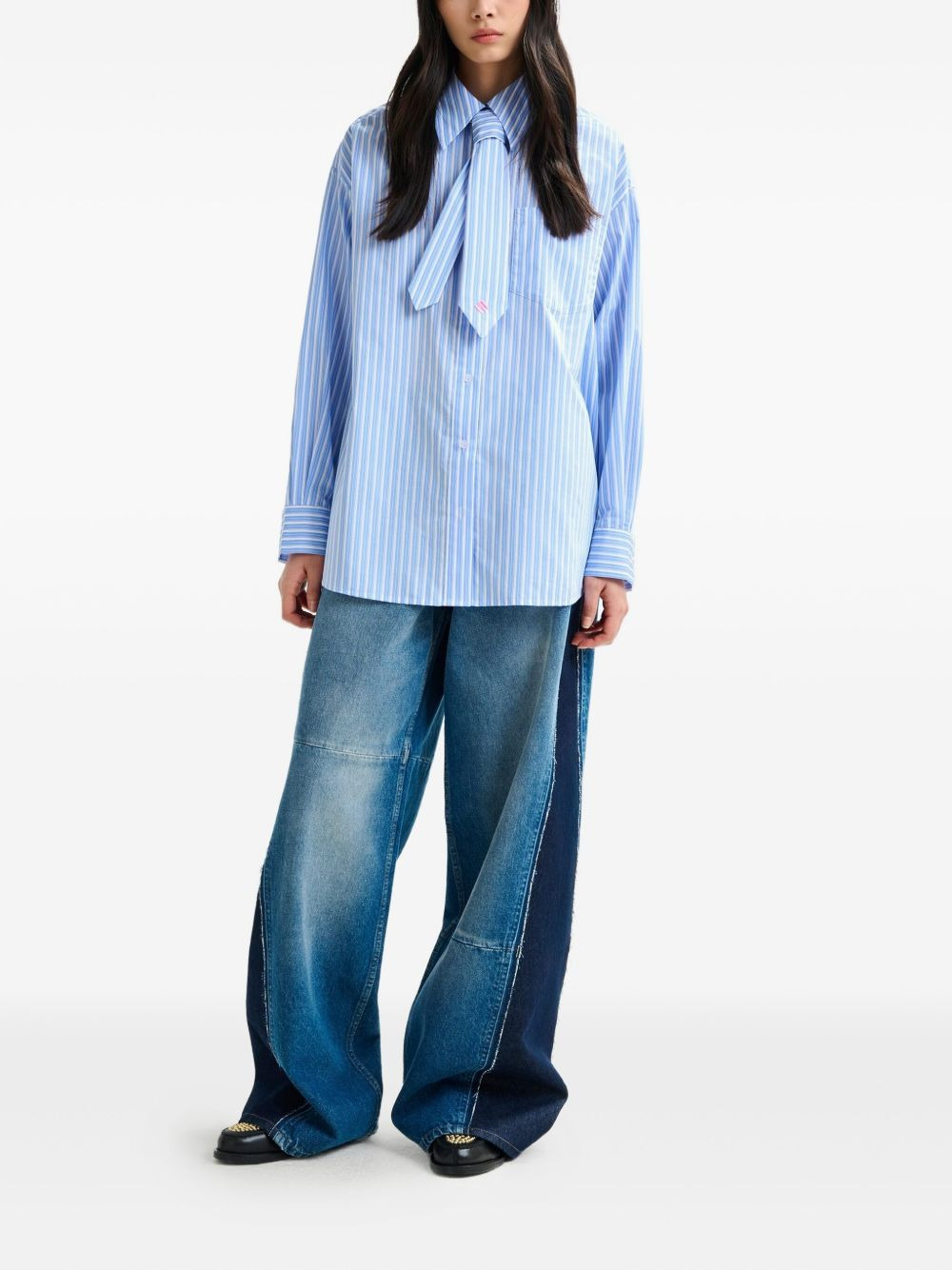 stripe-pattern shirt - 2