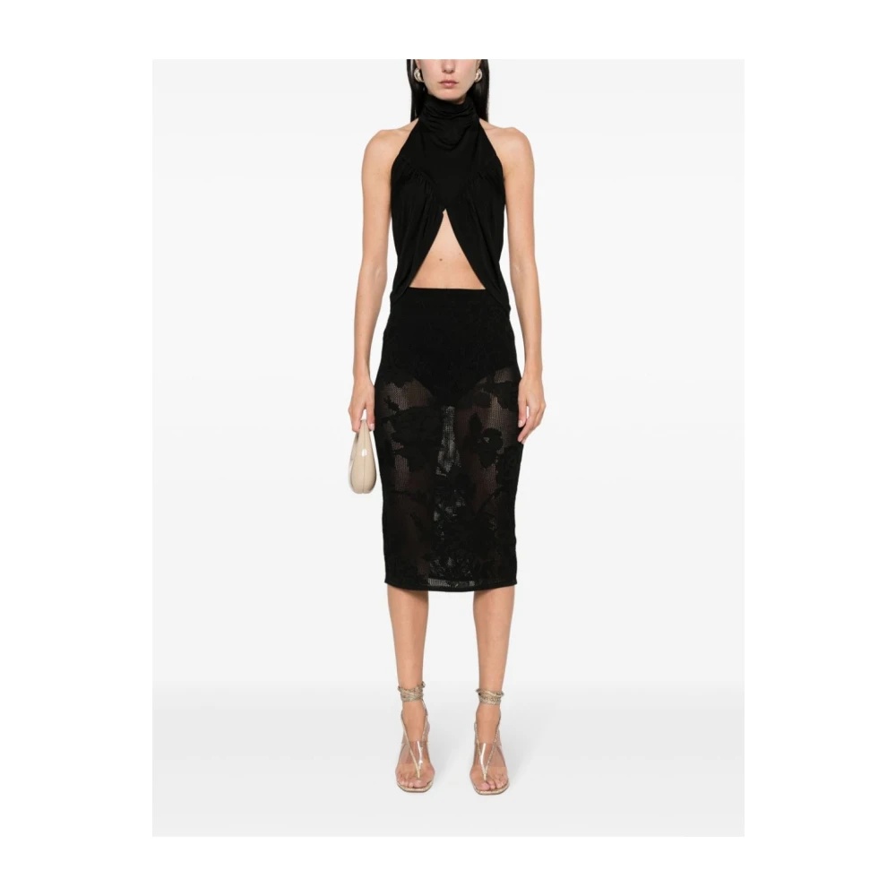 ワンピース BLUMARINE Women Mid Skirts 2A398A 44707 N0990 NERO Black Skirts | Blumarine