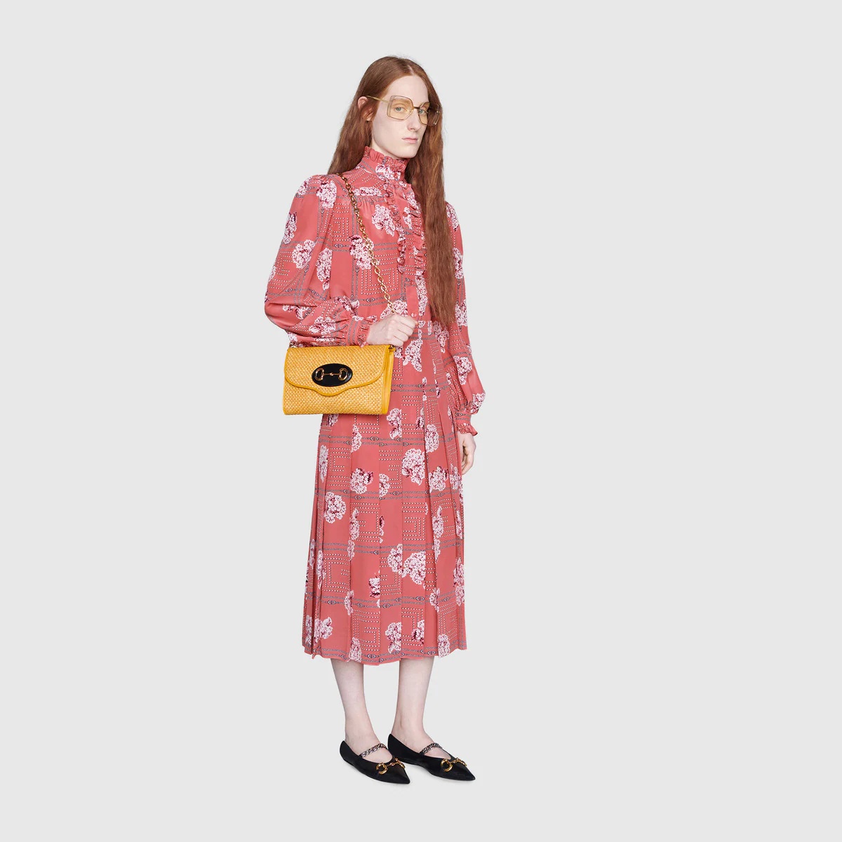 Floral print silk skirt - 2