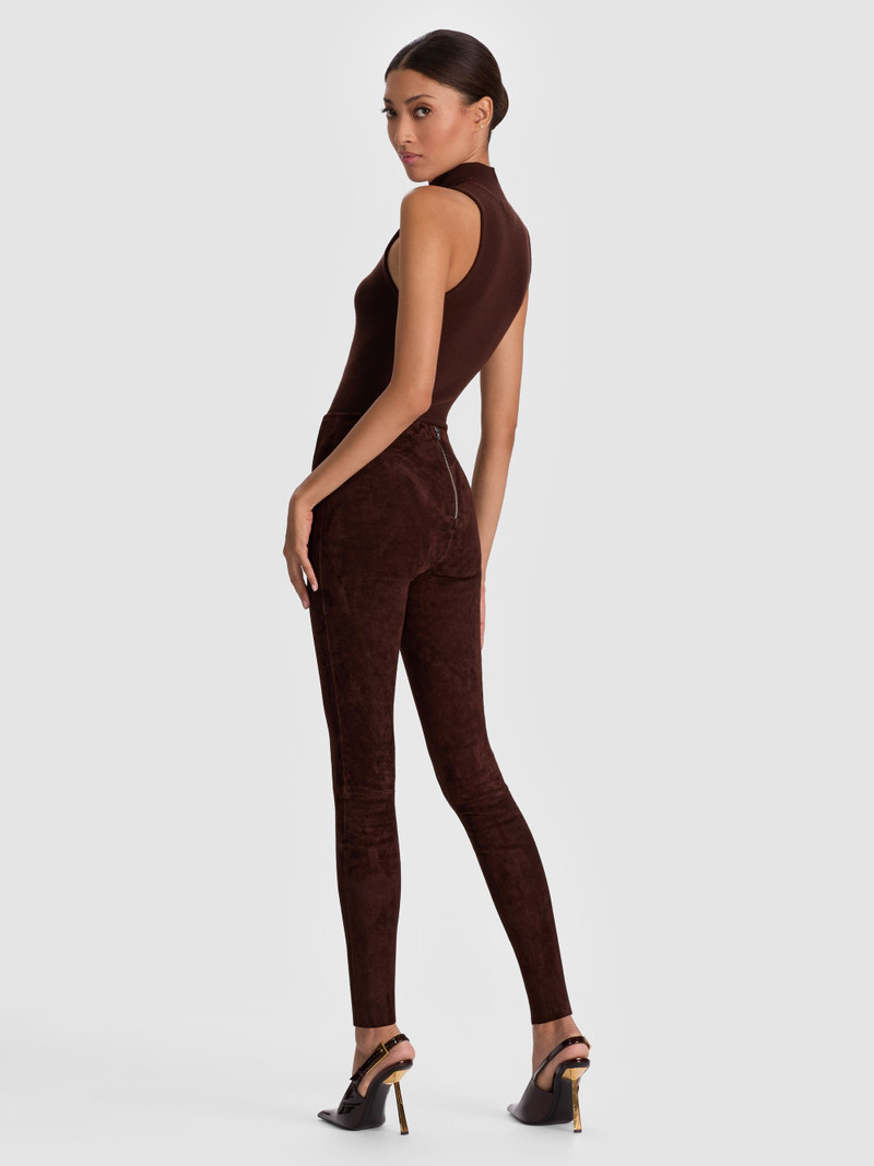 Alice + Olivia LENNOX SUEDE LEGGING outlook