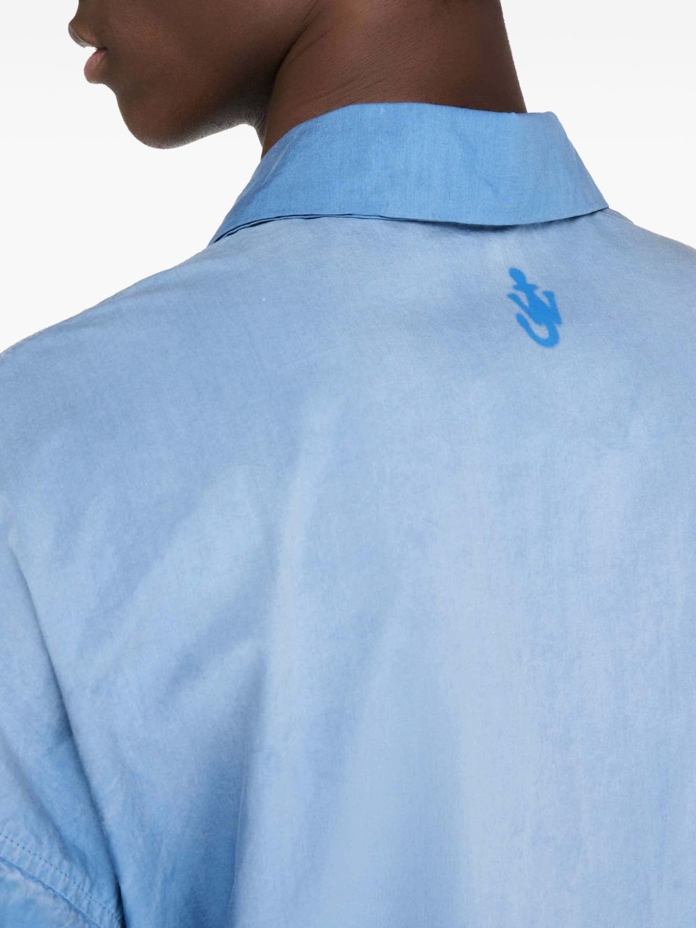 oversized logo polo shirt - 6