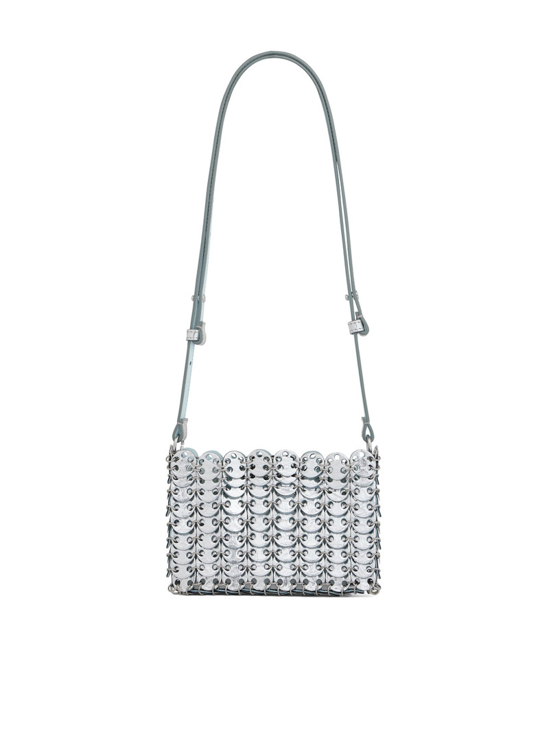 rabanne SILVER/BLUE 1969 MINI FLIP BAG IN LEATHER outlook