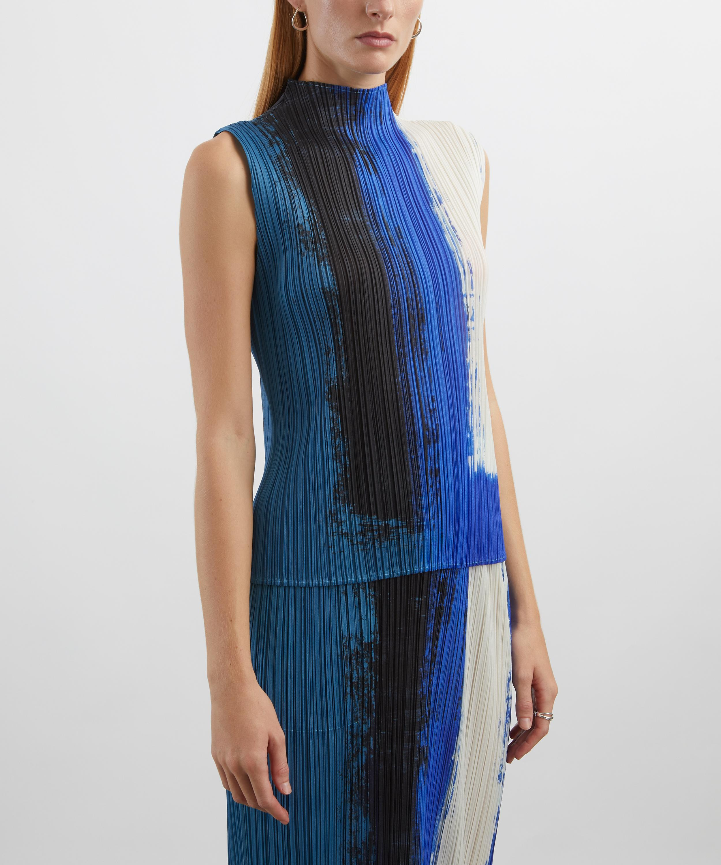 JUMP Blue Pleated Top - 3