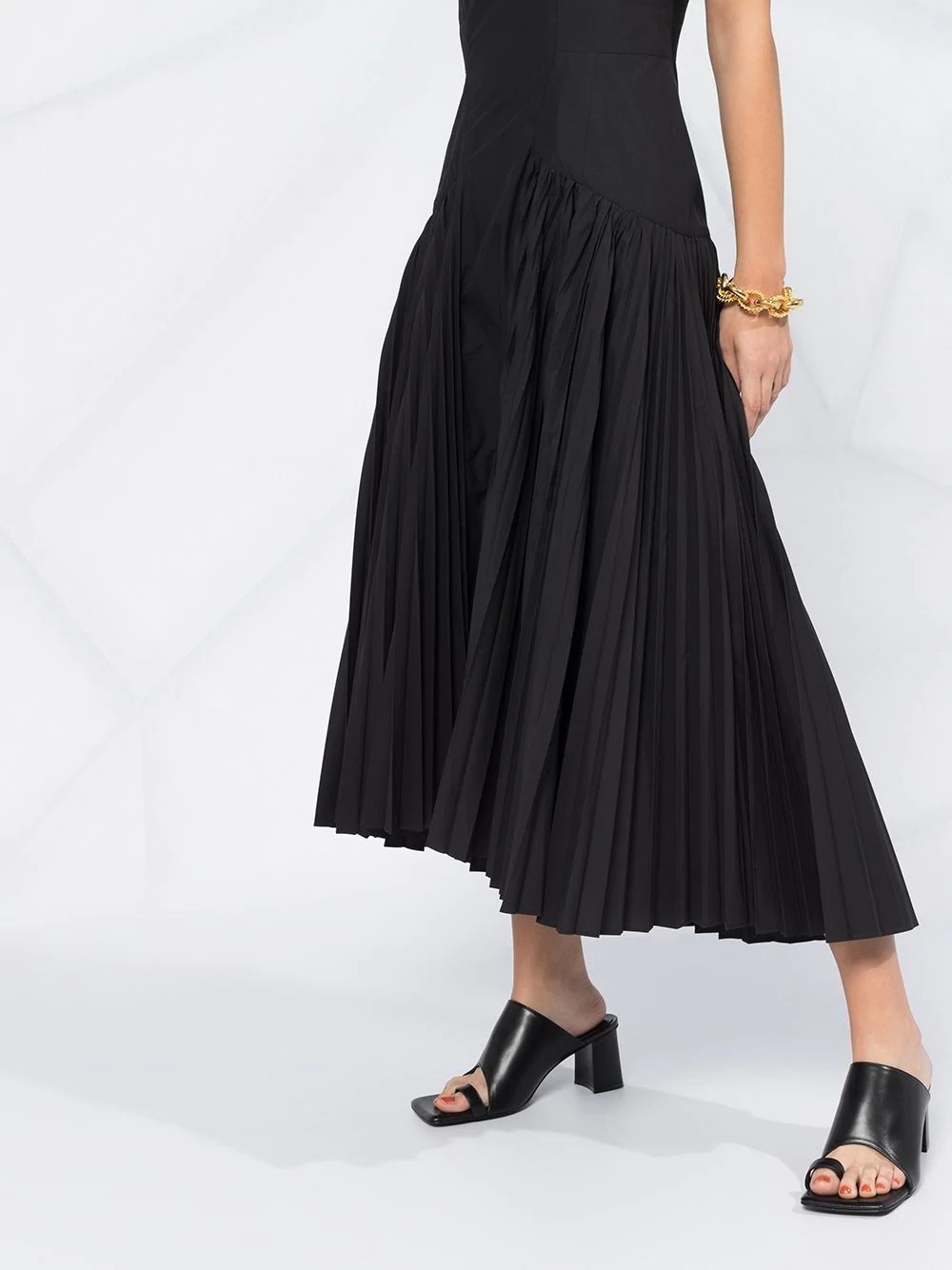 high-low pleated dress - 5