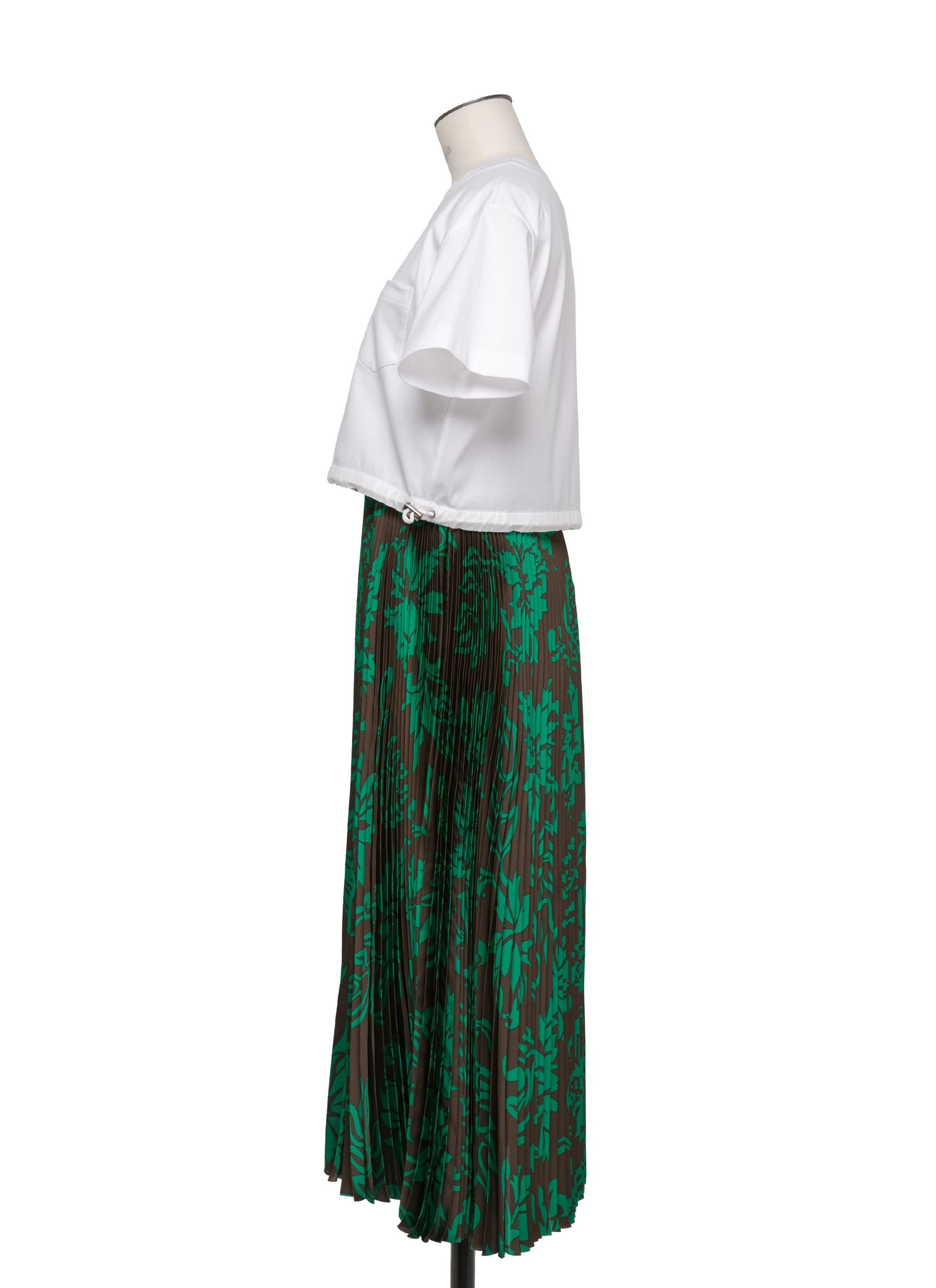 Floral Print Cotton Jersey Dress - 2