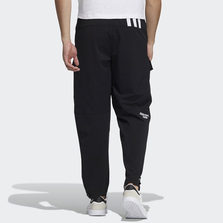 Men's adidas neo Side Pocket Loose Casual Joggers/Pants/Trousers Black HG6591 - 3