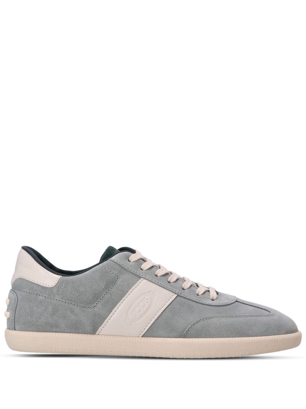panelled low-top sneakers - 1
