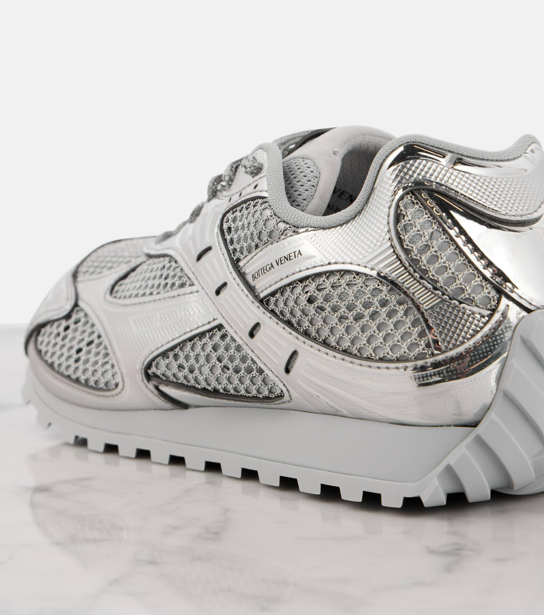 Orbit metallic mesh sneakers - 5
