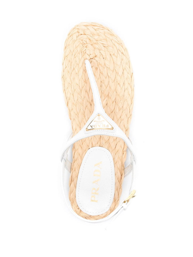 Prada Triangle-logo Slingback Sandals outlook