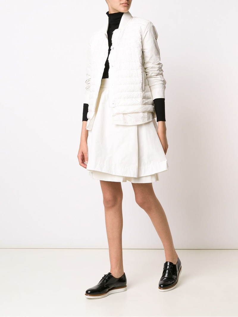 Moncler layered A-line skirt outlook