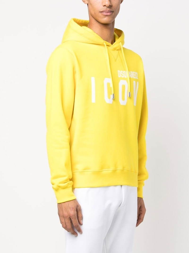logo-print cotton hoodie 3