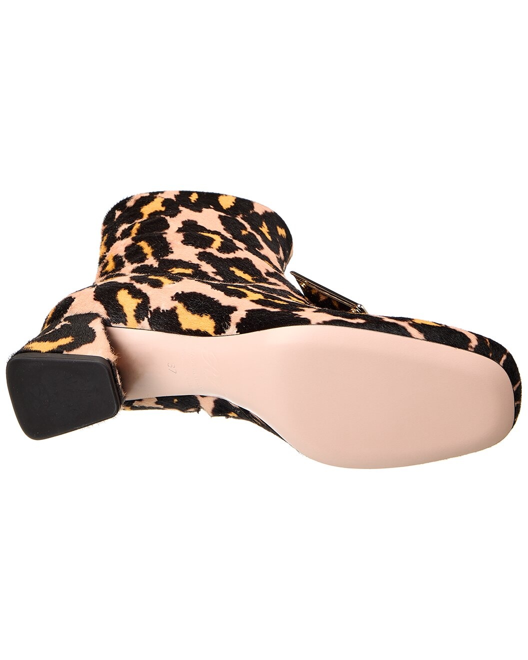 Roger Vivier Logo Plaque Piping Haircalf Bootie - 4