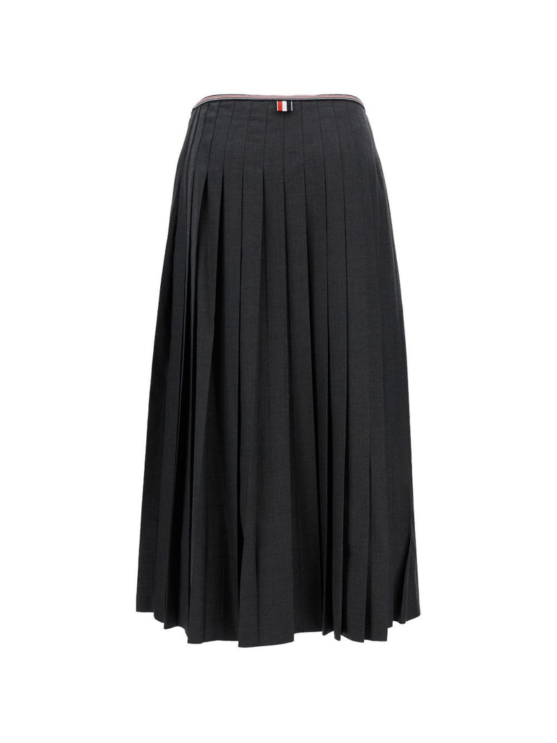 Thom Browne pleated midi skirt outlook