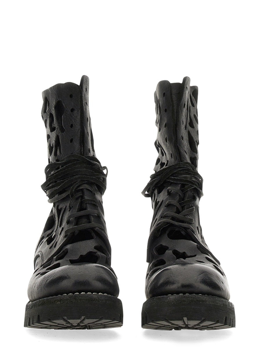 Guidi Women Ankle Boot With Cut Out Details - 2