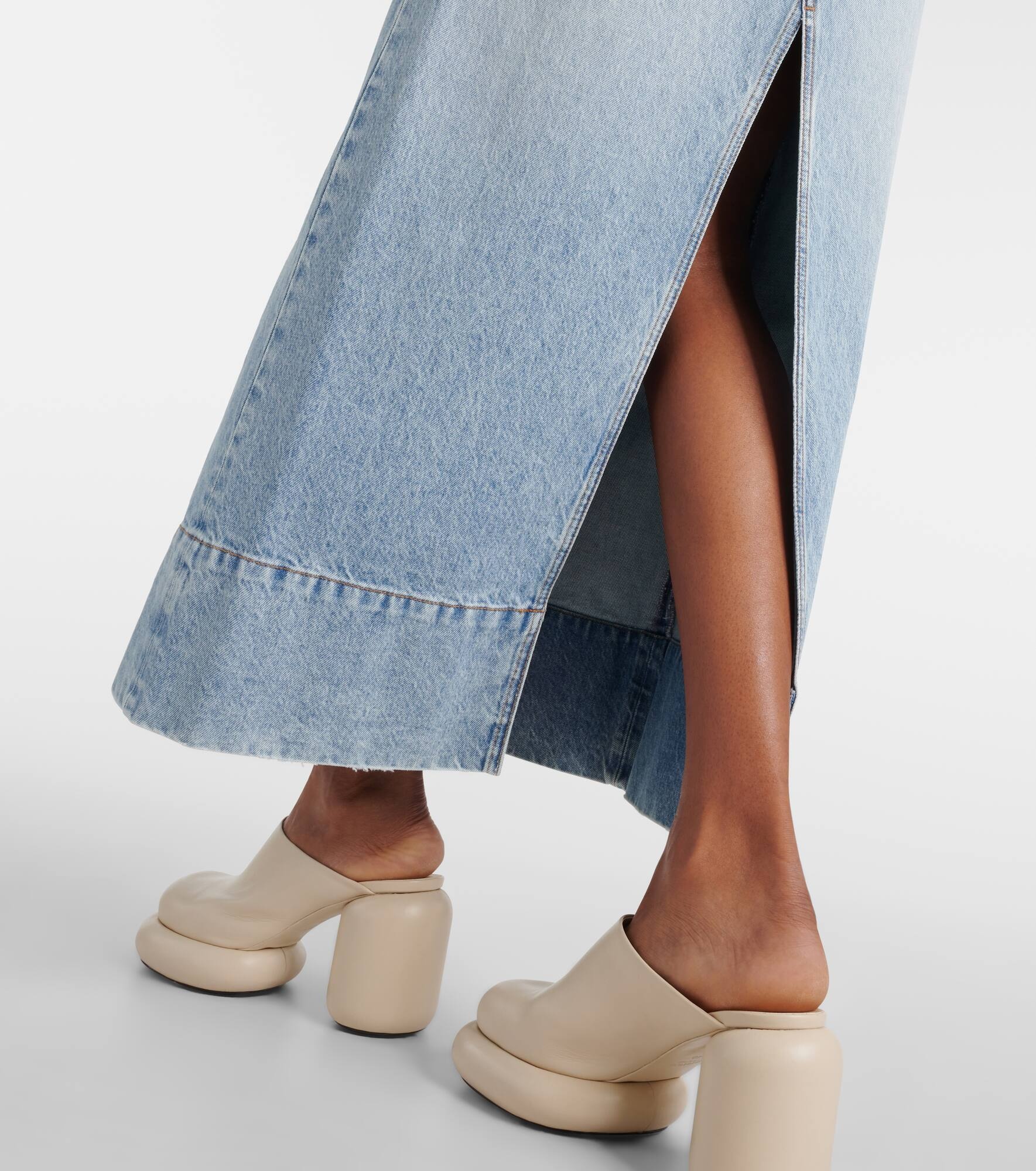 Piave denim maxi skirt - 5
