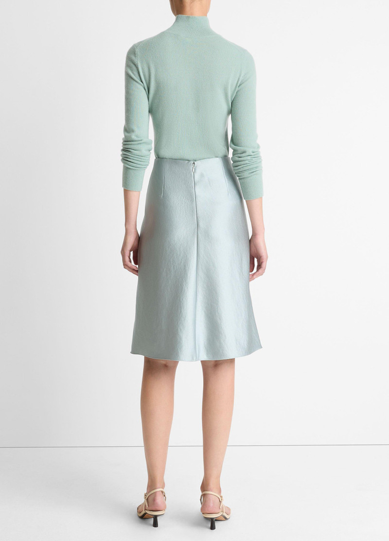 Vince Satin A-Line Knee Skirt outlook