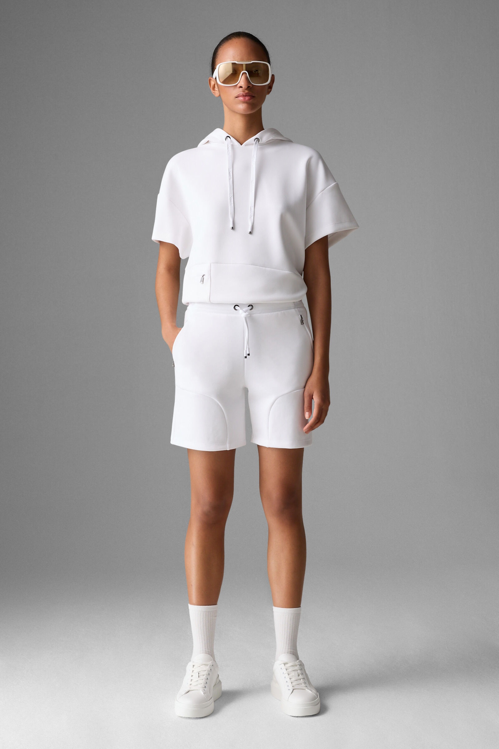 Indra Sweat shorts in White - 4