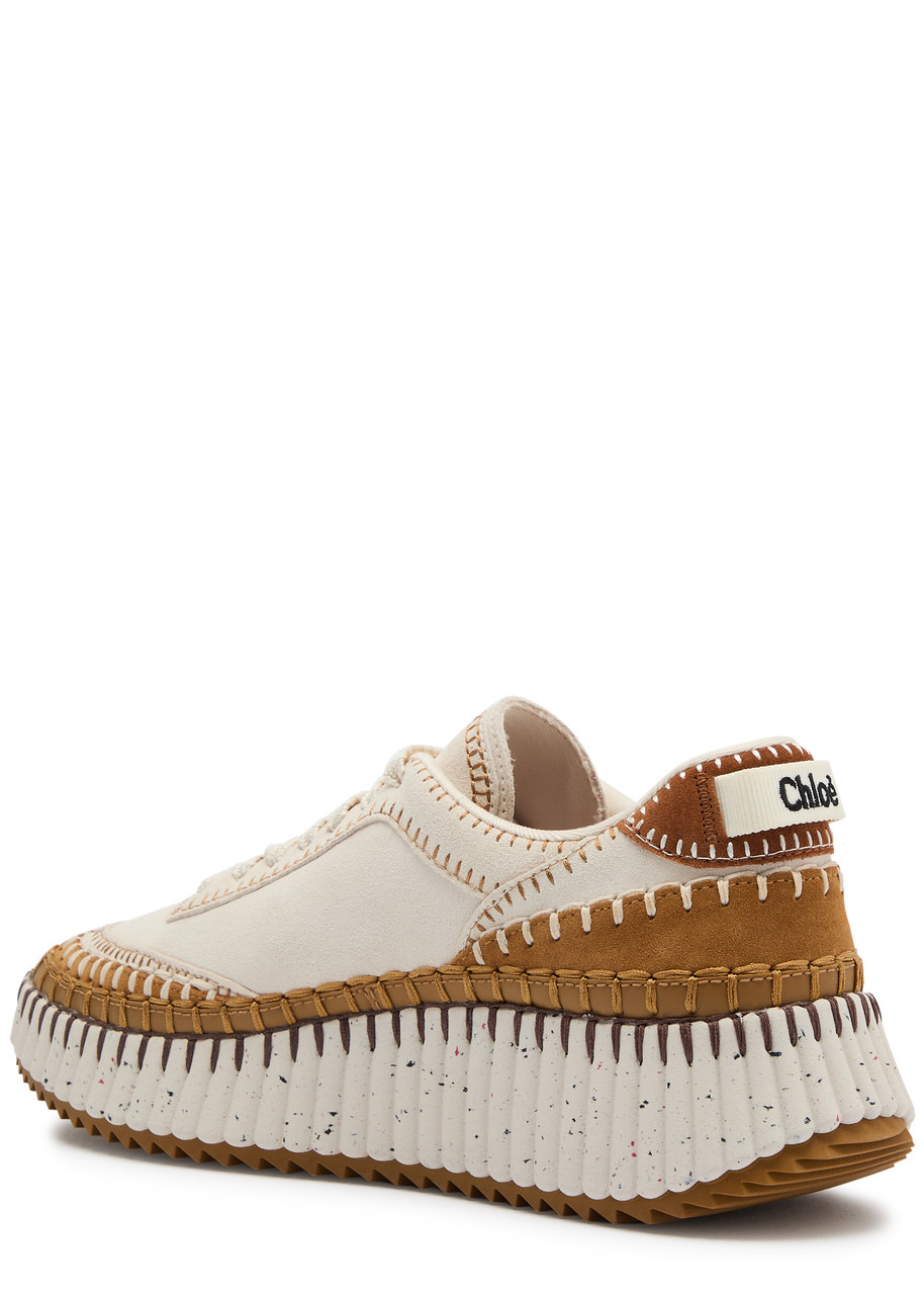 Chloe Nama Panelled Suede Sneakers - 2