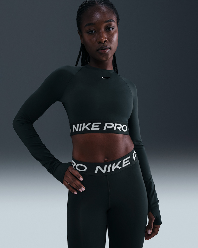 Nike Pro Women's Dri-FIT Cropped Long-Sleeve Top 1