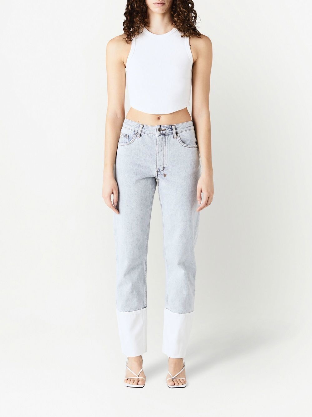 low-rise straight jeans - 2