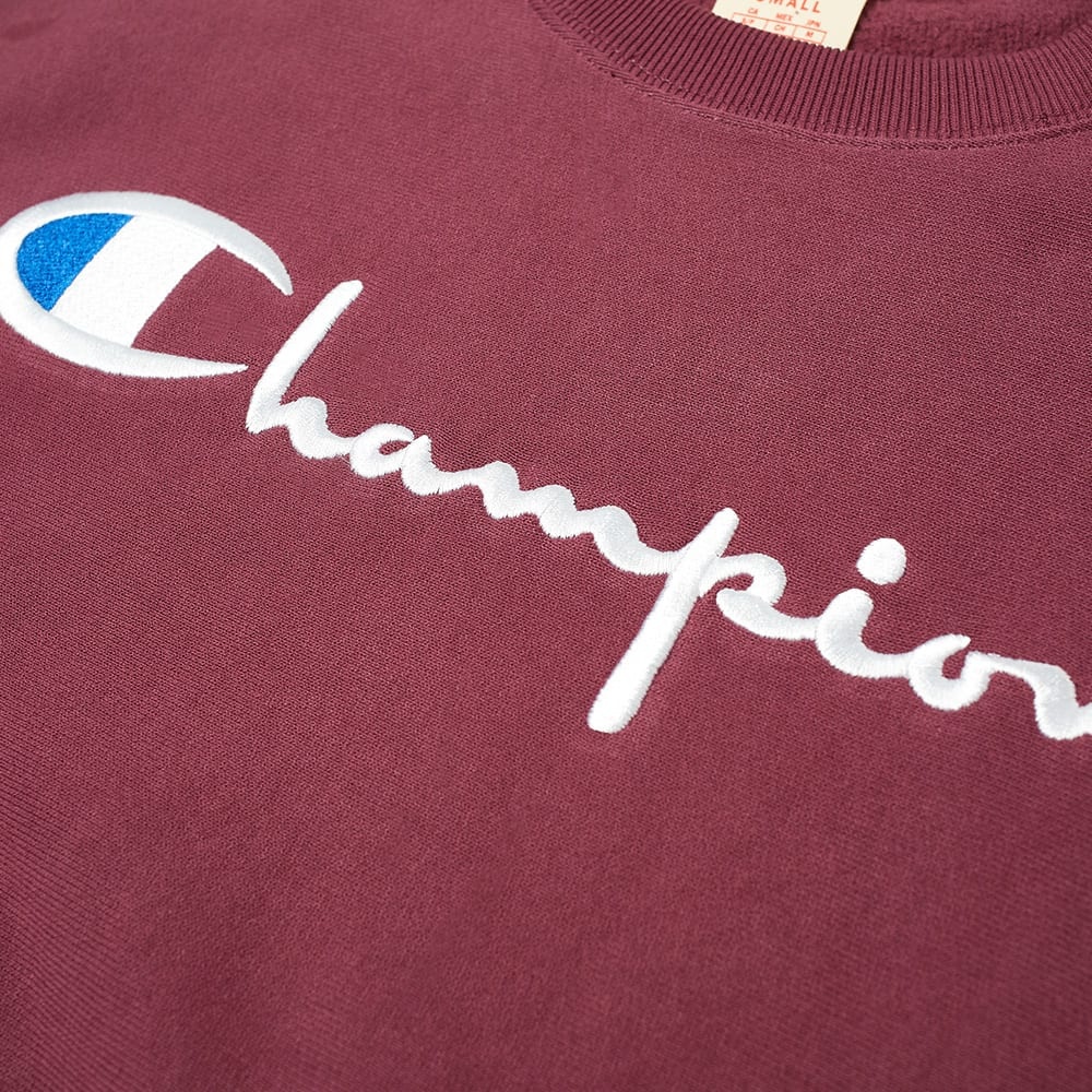 Champion Reverse Weave Script Logo Crew Sweat - 3