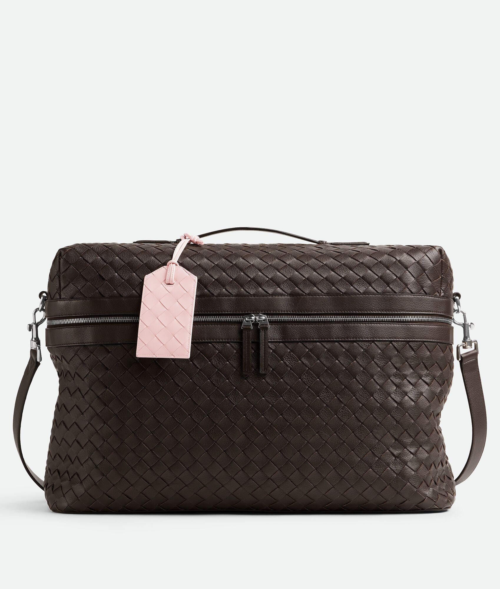 Intrecciato Tag Holder On Strap - 6