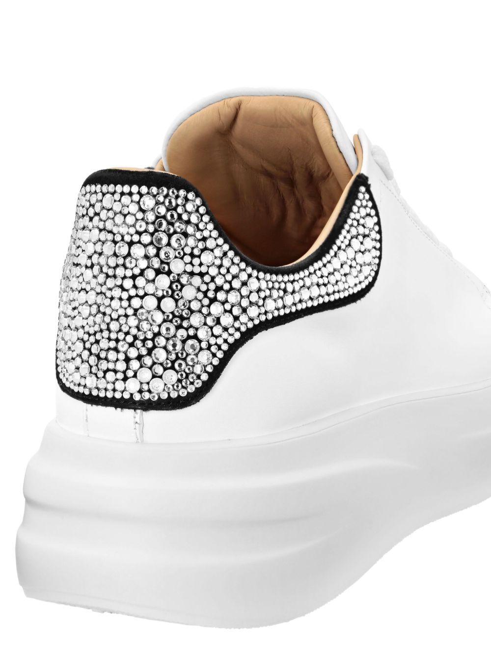 rhinestone-embellished monogram sneakers - 4