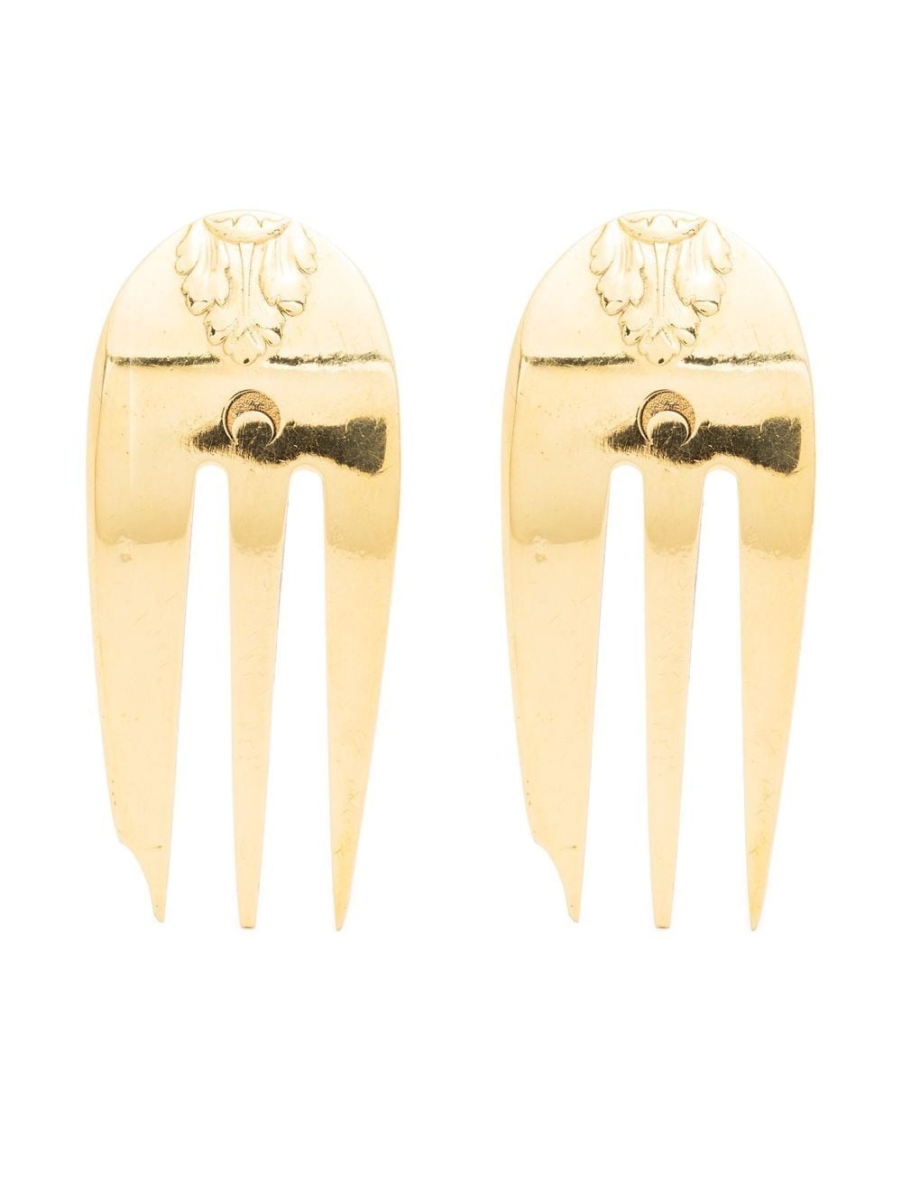 REASSEMBLED CUTLERY FORK EARRINGS - 1