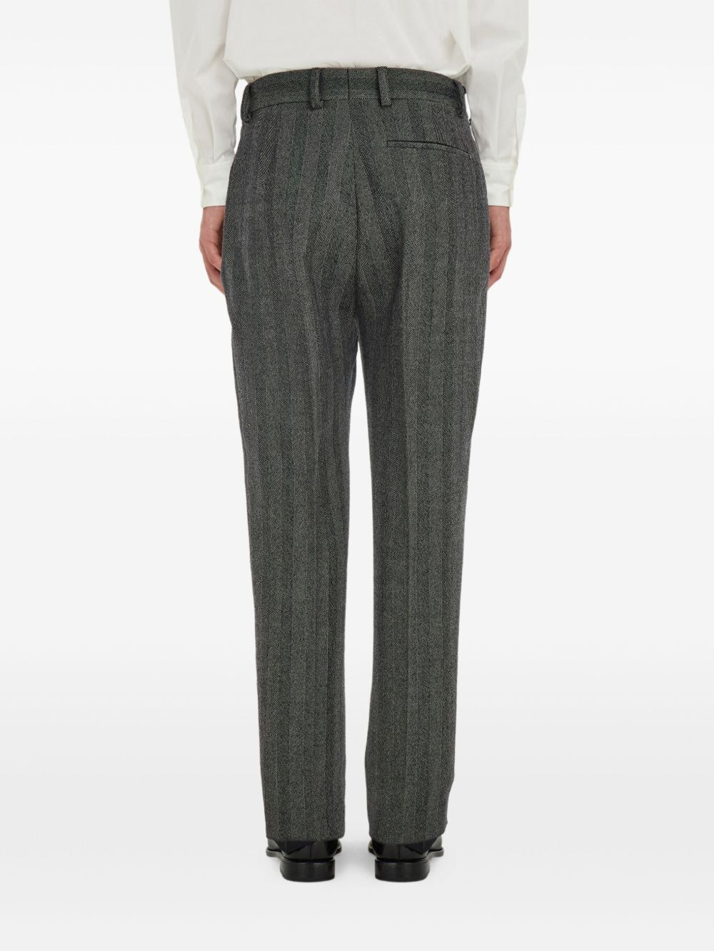herringbone trousers - 4