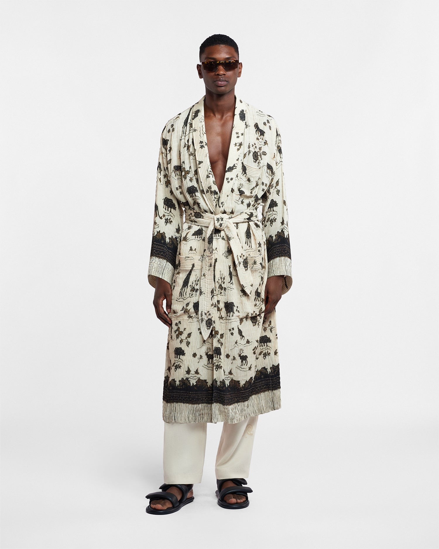 Story-Print Kimono - 3