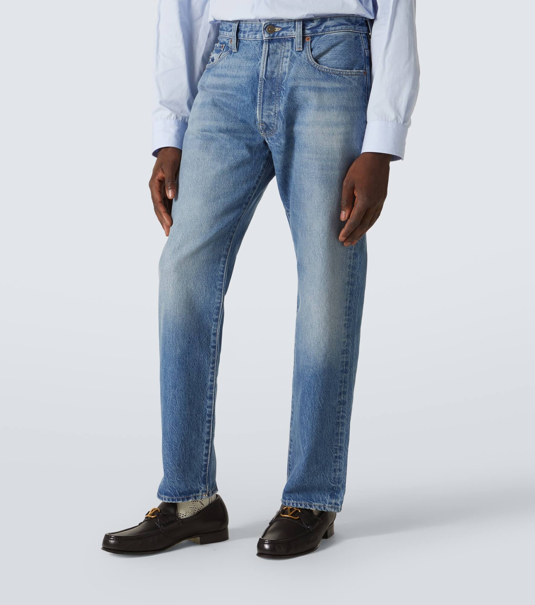 Faded straight jeans - 3