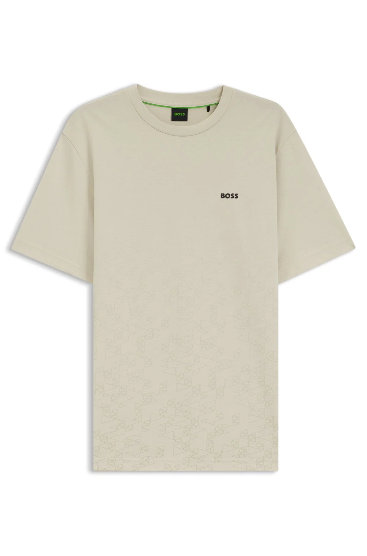 COTTON-PIQUÉ T-SHIRT WITH ALL-OVER PRINT - 1