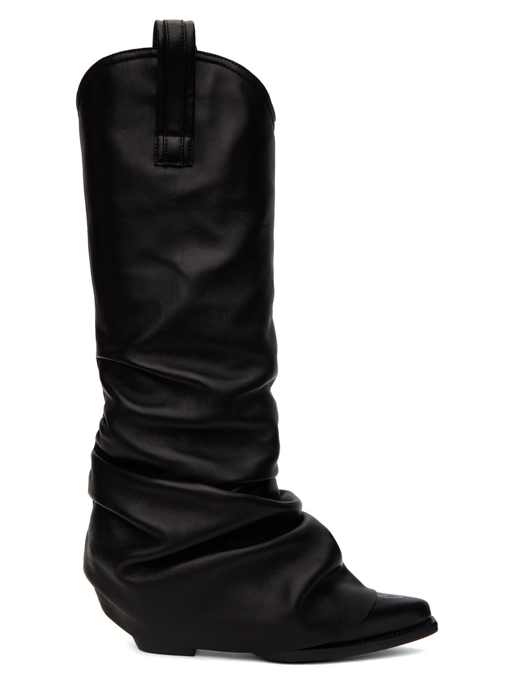 Black Sleeve Cowboy Boots - 1