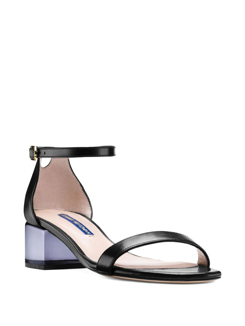Stuart Weitzman Lucite block-heel sandals outlook