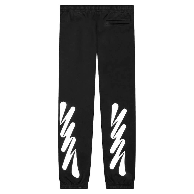 Off-White OFF-WHITE C/O VIRGIL ABLOH WAVE DIAG SLIM SWEATPANT - BLACK/WHITE outlook